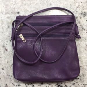 Purple Leather Purse